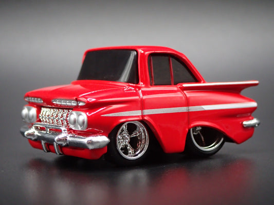 1959 59 CHEVY CHEVROLET IMPALA CAR TUNED RED 1:64 SCALE DIECAST MODEL CAR