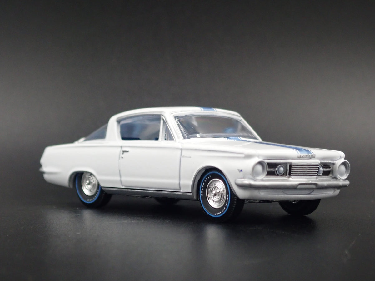 1964 64 PLYMOUTH BARRACUDA RARE 1/64 SCALE COLLECTIBLE DIORAMA DIECAST MODEL CAR-Burning Rubber Toy Company