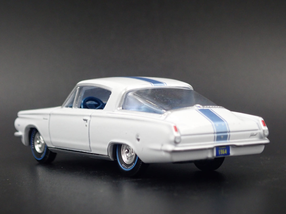 1964 64 PLYMOUTH BARRACUDA RARE 1/64 SCALE COLLECTIBLE DIORAMA DIECAST MODEL CAR-Burning Rubber Toy Company