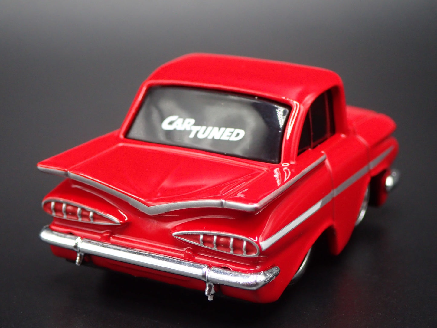1959 59 CHEVY CHEVROLET IMPALA CAR TUNED RED 1:64 SCALE DIECAST MODEL CAR