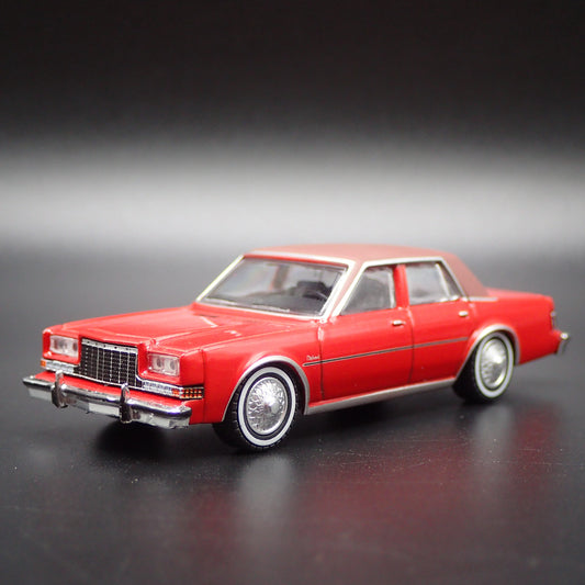 1983 83 DODGE DIPLOMAT 4 FOUR DOOR RED RARE 1:64 SCALE DIORAMA DIECAST MODEL CAR