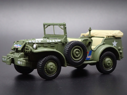 WWII DODGE WC57 COMMAND CAR ARMY MILITARY V-J DAY 1:64 SCALE DIECAST MODEL CAR
