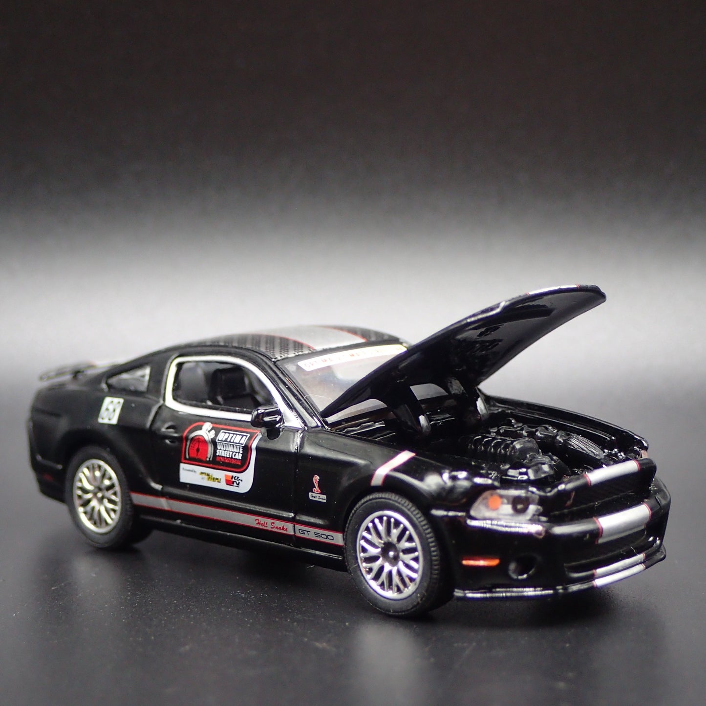2010 10 FORD MUSTANG SHELBY GT500 OPTIMA 1:64 SCALE DIORAMA DIECAST MODEL CAR