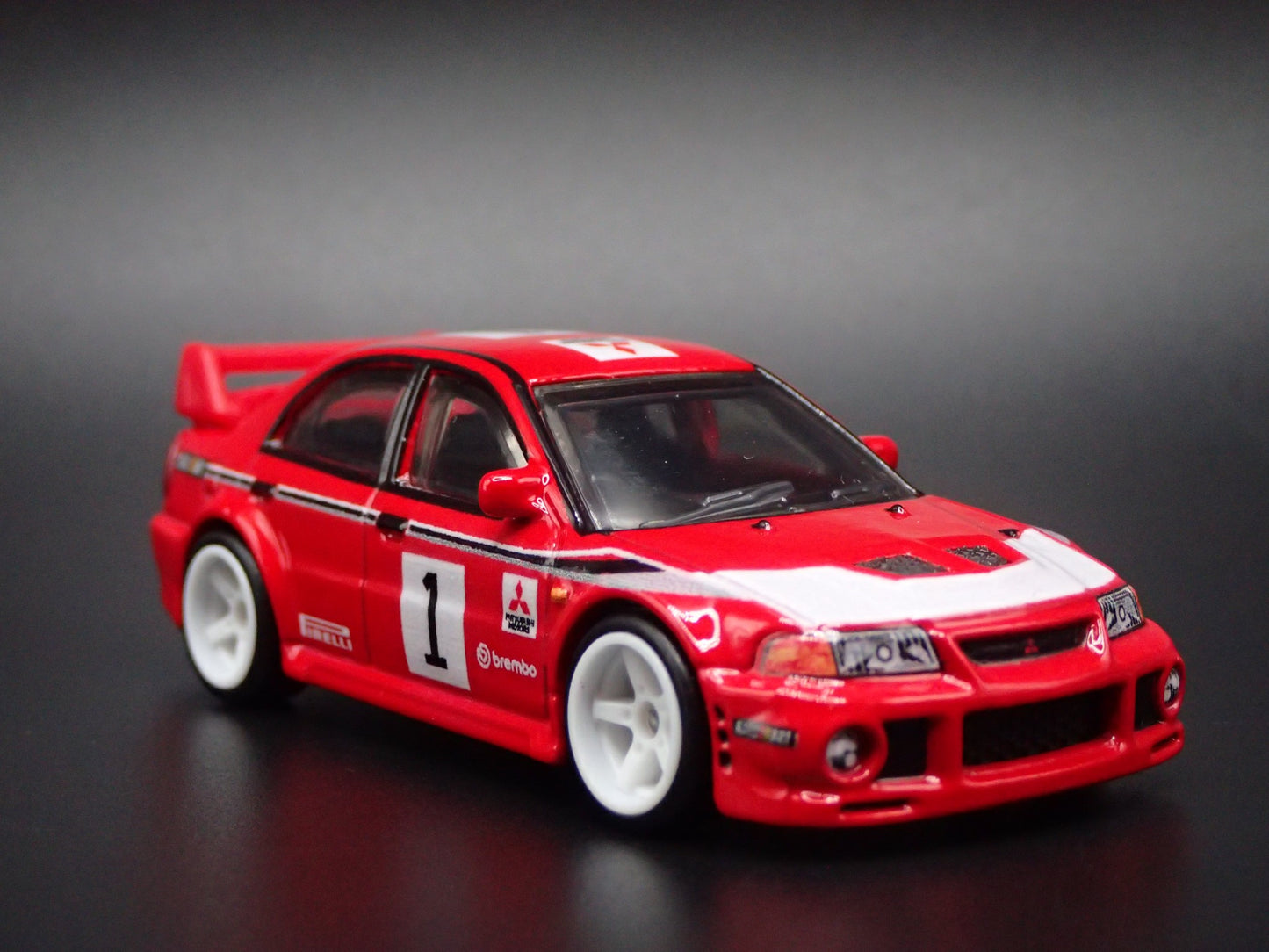 1999-2001 MITSUBISHI LANCER EVOLUTION EVO VI RED 1:64 SCALE DIECAST MODEL CAR
