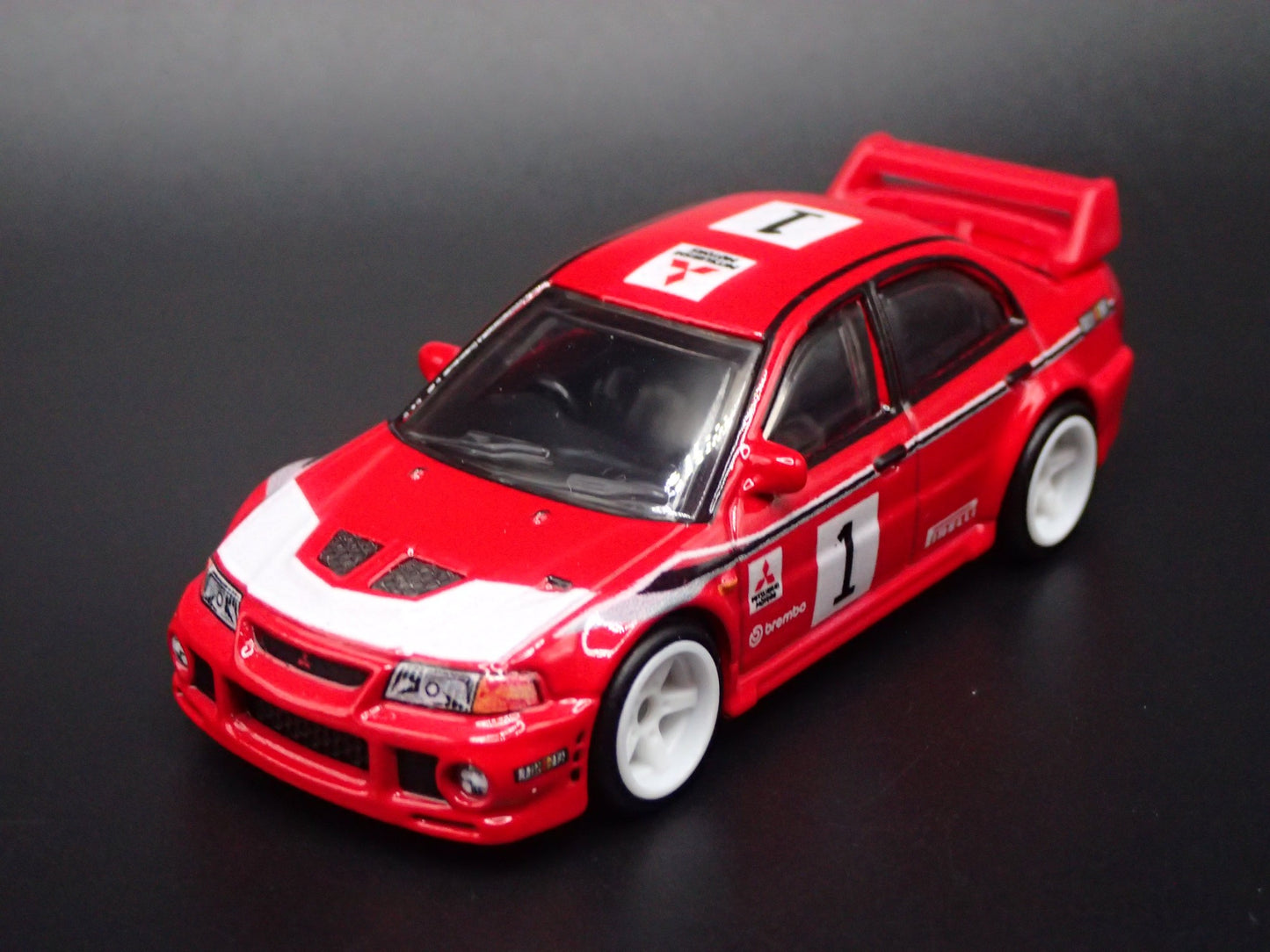 1999-2001 MITSUBISHI LANCER EVOLUTION EVO VI RED 1:64 SCALE DIECAST MODEL CAR