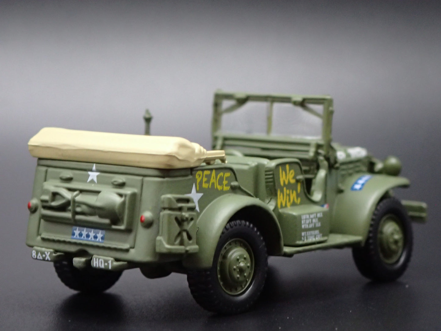WWII DODGE WC57 COMMAND CAR ARMY MILITARY V-E DAY 1:64 SCALE DIECAST MODEL CAR