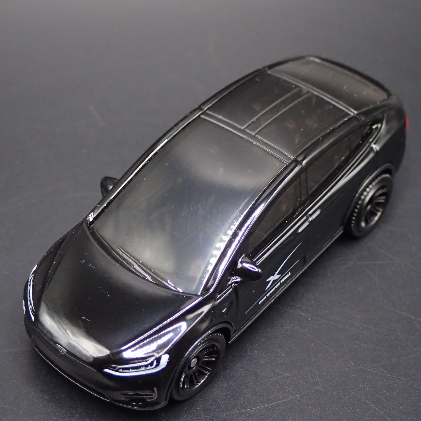 2016-2025 TESLA MODEL X SUV SPACE X BLACK 1:64 SCALE DIORAMA DIECAST MODEL CAR