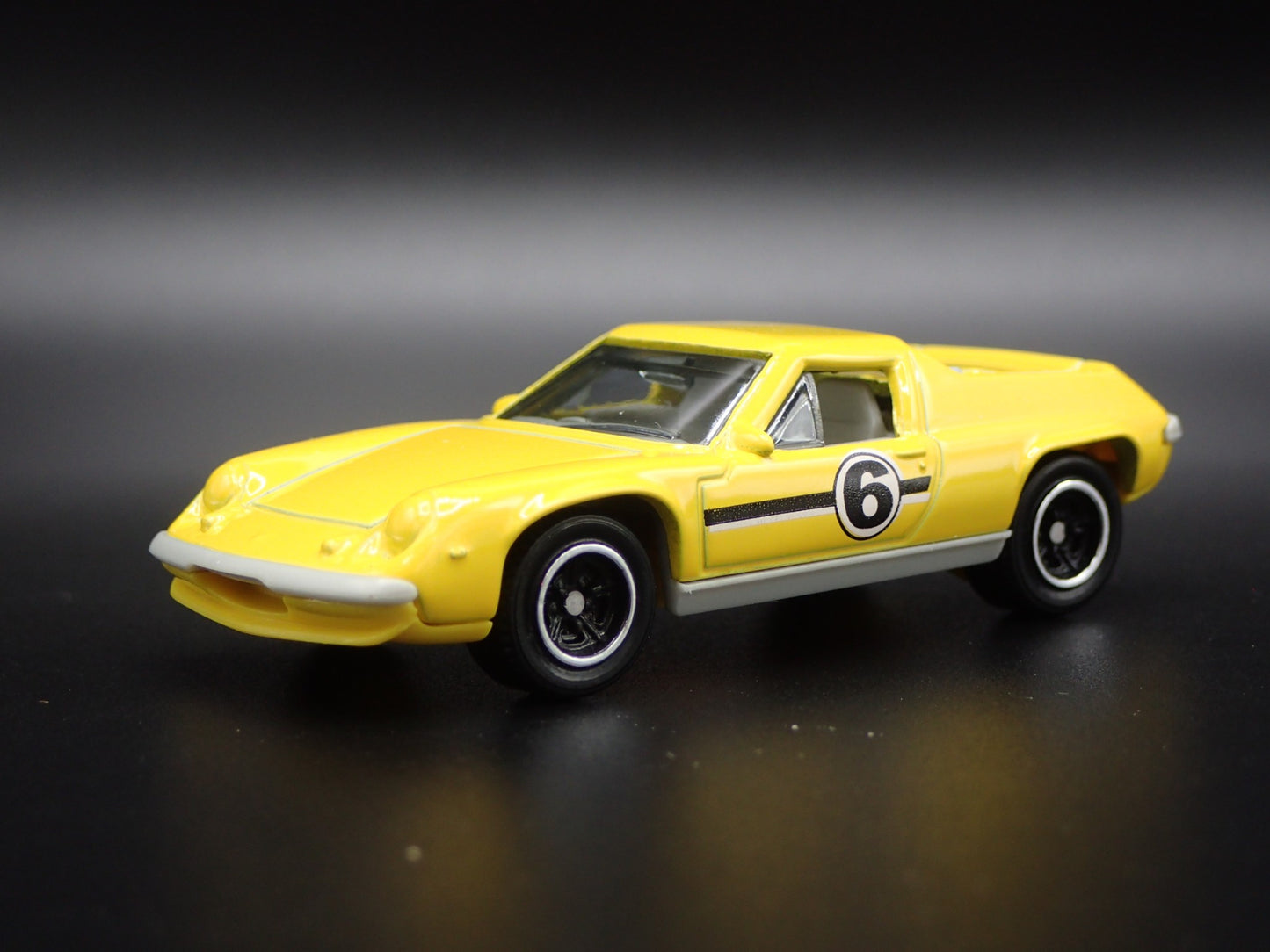 1966-1975 LOTUS EUROPA SPECIAL YELLOW 1/64 SCALE DIORAMA DIECAST MODEL CAR
