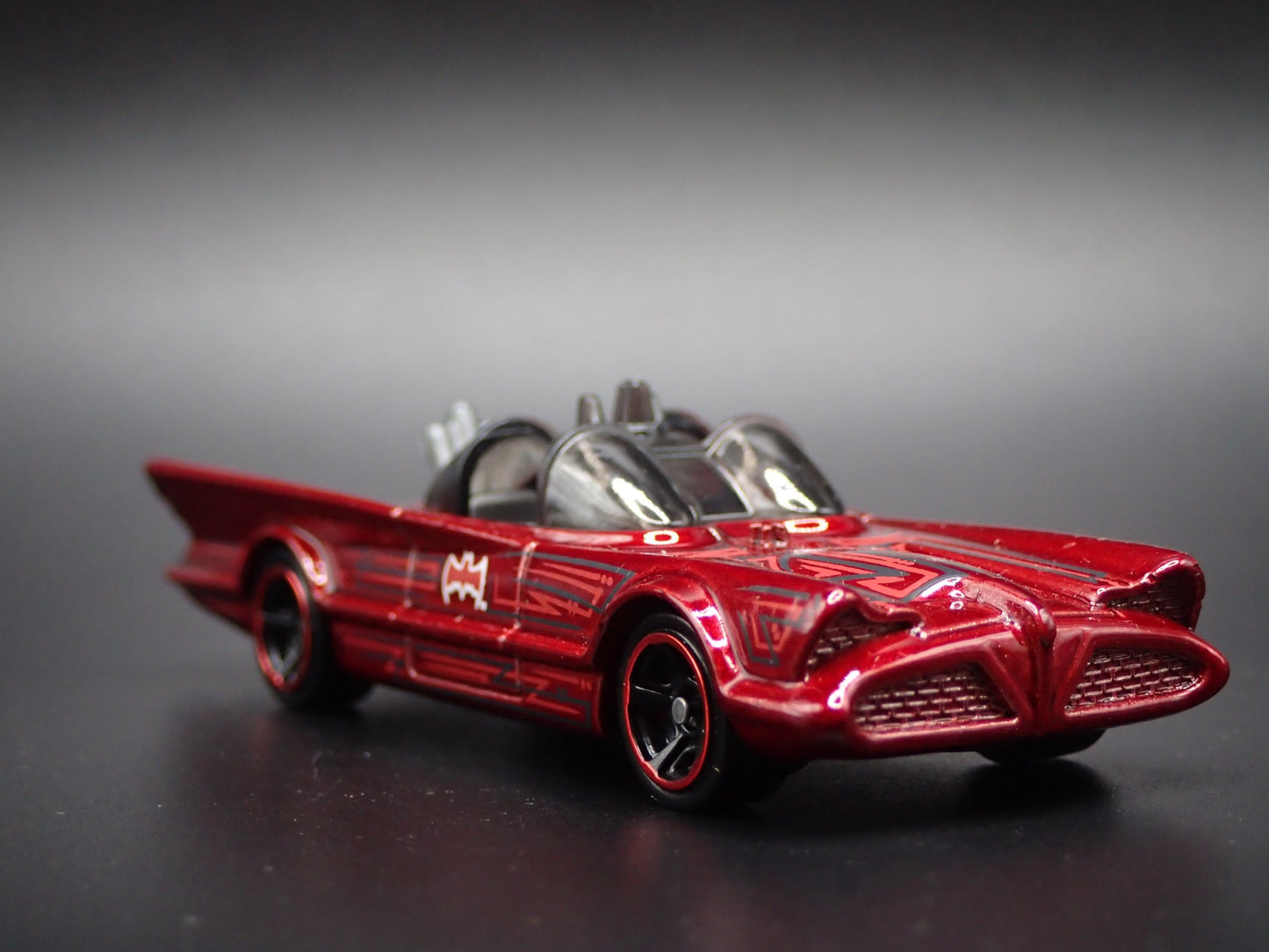 1966 66 BATMAN BATMOBILE ADAM WEST RED 1/64 SCALE COLLECTIBLE DIECAST MODEL CAR
