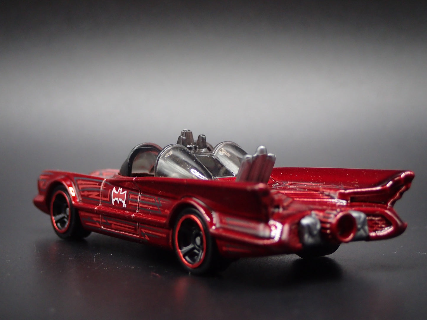 1966 66 BATMAN BATMOBILE ADAM WEST RED 1/64 SCALE COLLECTIBLE DIECAST MODEL CAR