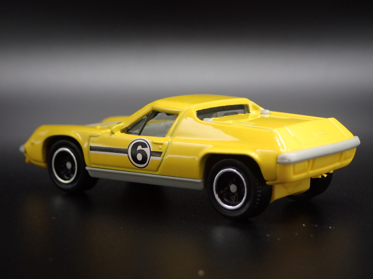 1966-1975 LOTUS EUROPA SPECIAL YELLOW 1/64 SCALE DIORAMA DIECAST MODEL CAR