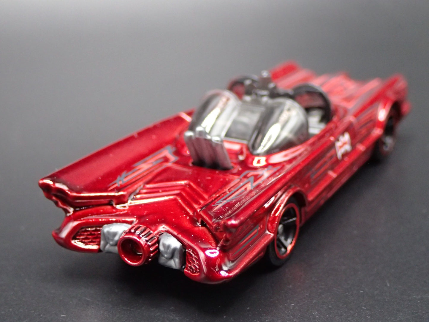 1966 66 BATMAN BATMOBILE ADAM WEST RED 1/64 SCALE COLLECTIBLE DIECAST MODEL CAR
