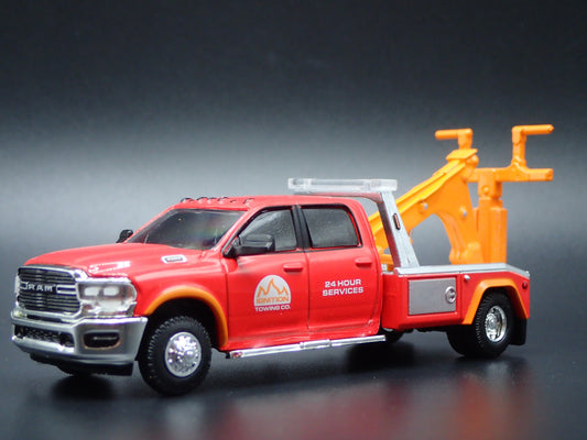 2019-2025 RAM 3500 DUALLY WRECKER TOW TRUCK RED 1/64 SCALE DIECAST MODEL CAR
