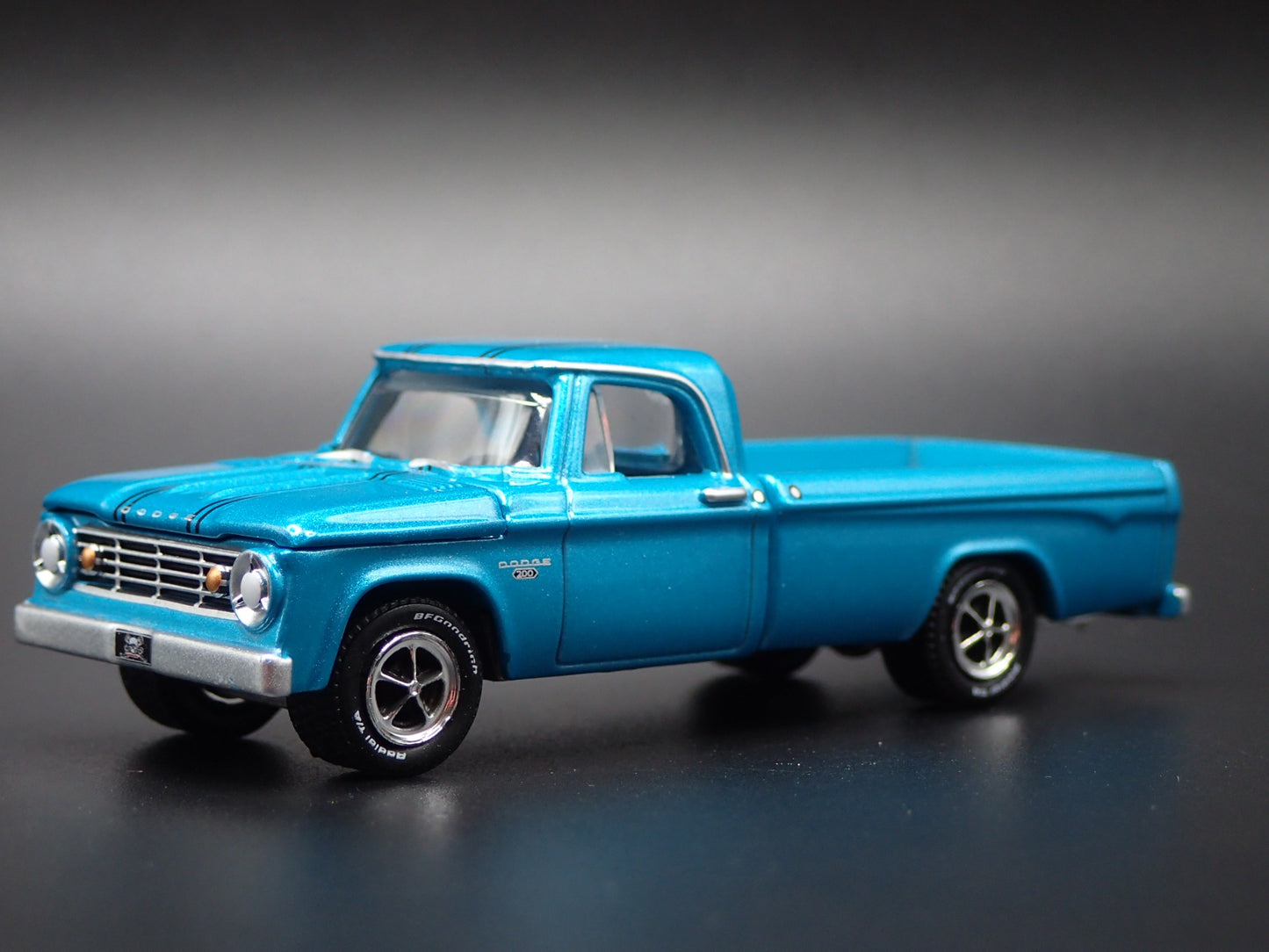 1967 67 DODGE D200 PICKUP TRUCK w HITCH TEAL 1/64 SCALE DIECAST MODEL CAR