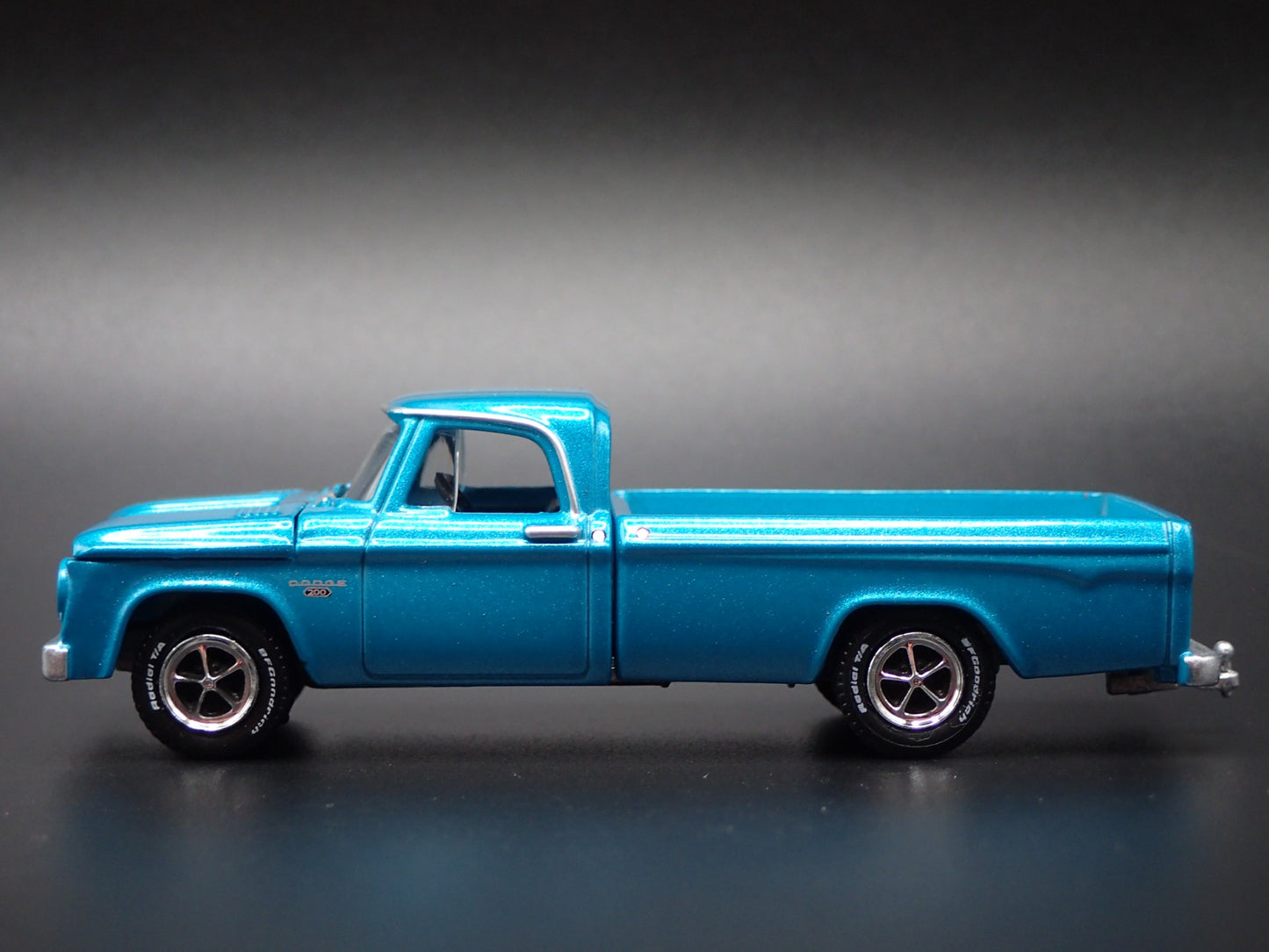 1967 67 DODGE D200 PICKUP TRUCK w HITCH TEAL 1/64 SCALE DIECAST MODEL CAR