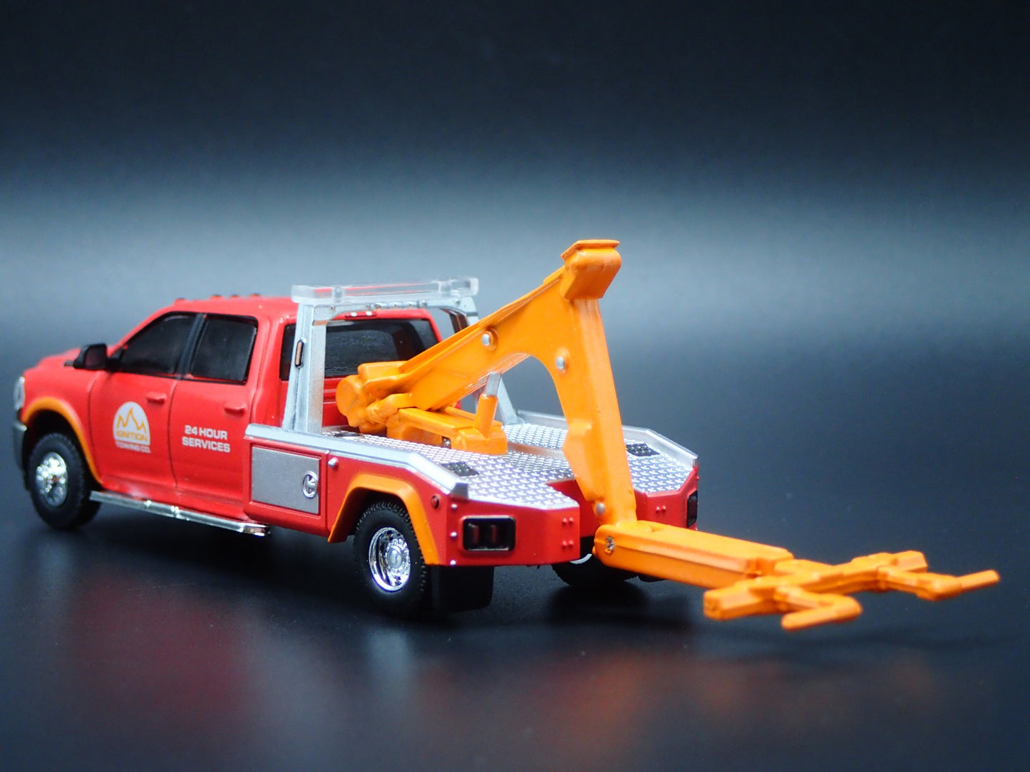 2019-2025 RAM 3500 DUALLY WRECKER TOW TRUCK RED 1/64 SCALE DIECAST MODEL CAR