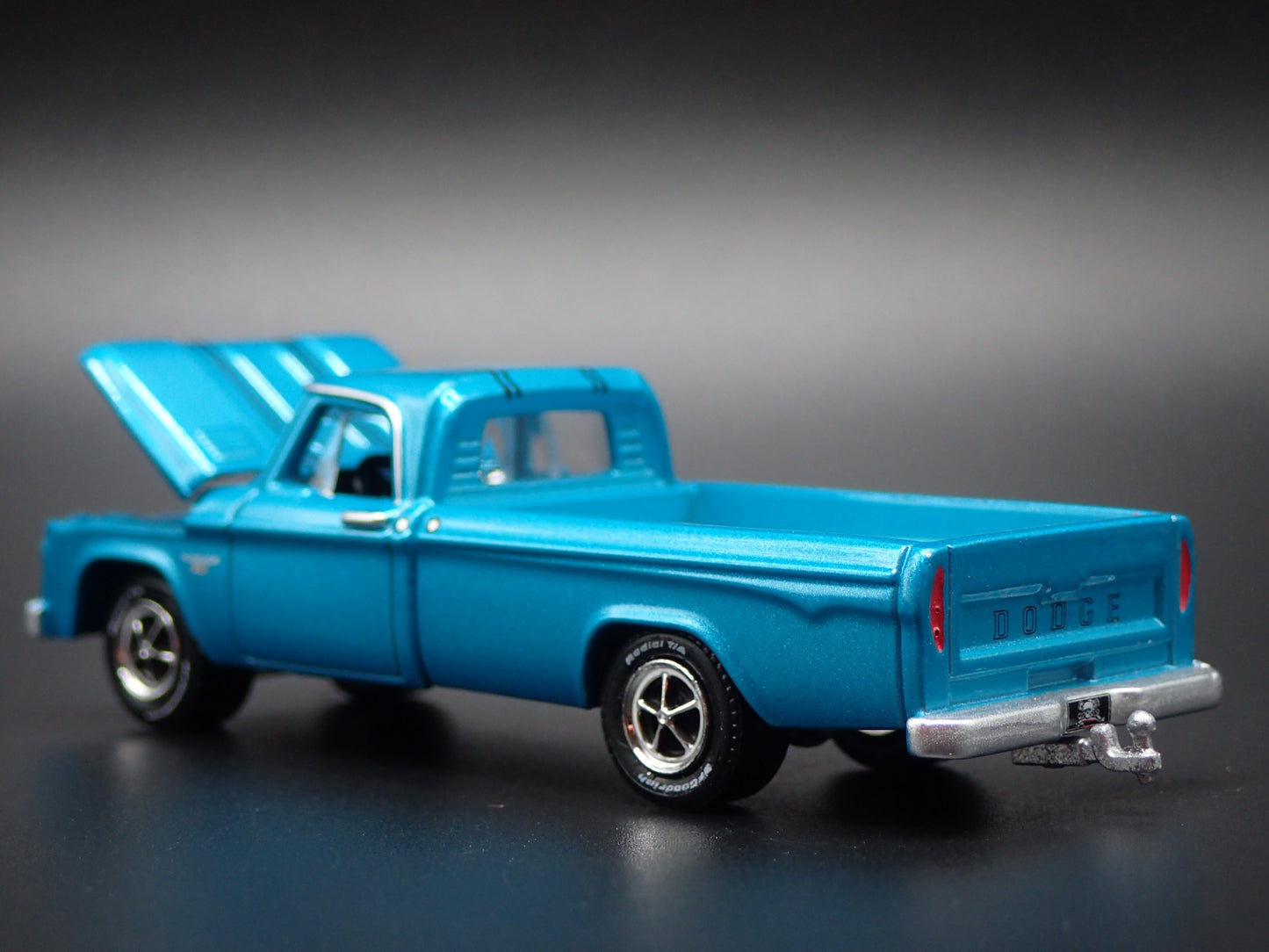 1967 67 DODGE D200 PICKUP TRUCK w HITCH TEAL 1/64 SCALE DIECAST MODEL CAR