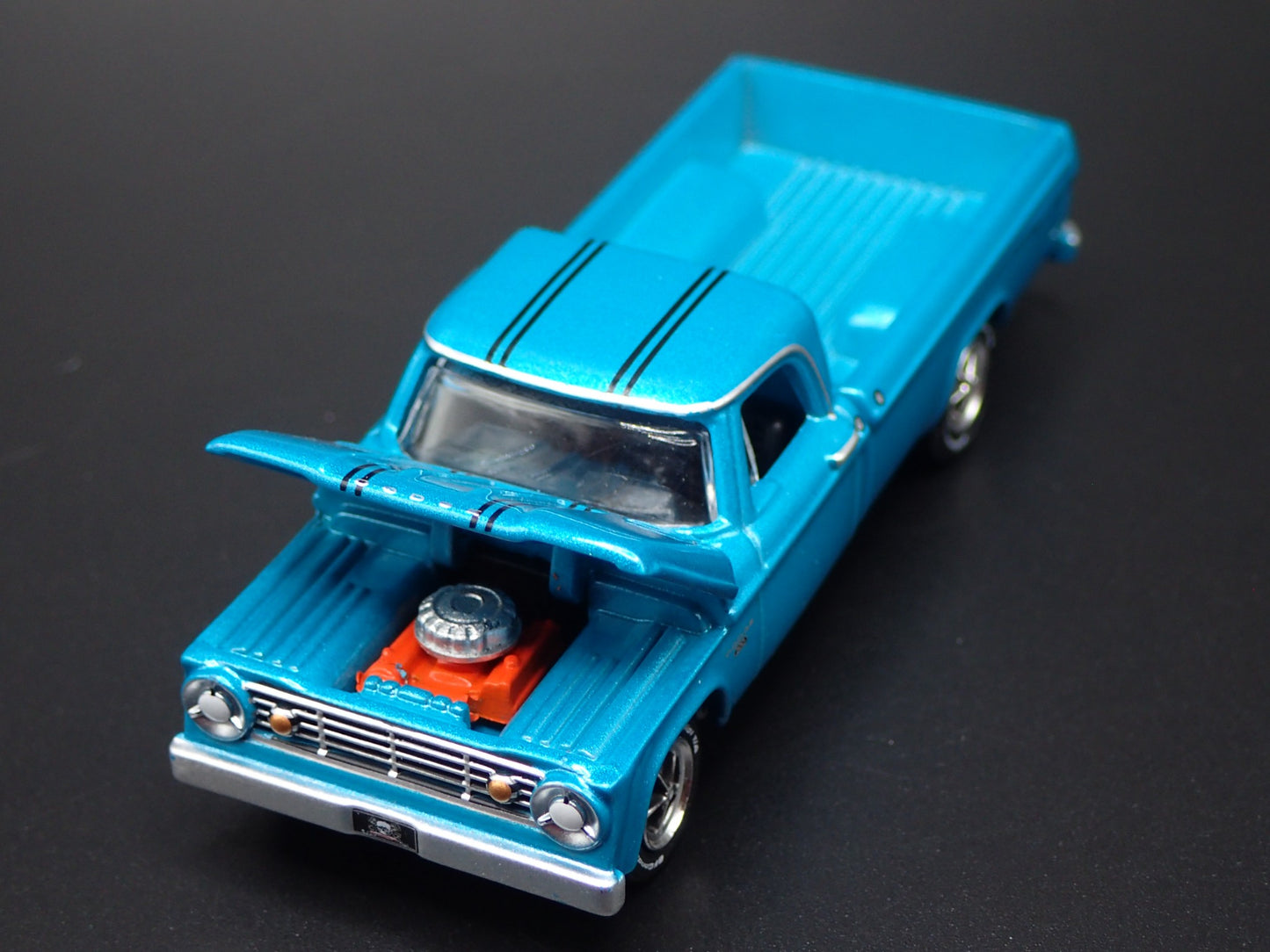 1967 67 DODGE D200 PICKUP TRUCK w HITCH TEAL 1/64 SCALE DIECAST MODEL CAR