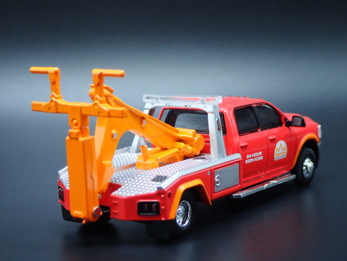 2019-2025 RAM 3500 DUALLY WRECKER TOW TRUCK RED 1/64 SCALE DIECAST MODEL CAR