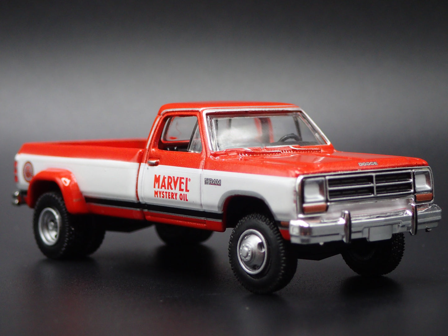 1981-1993 DODGE RAM D350 DUALLY PICKUP TRUCK MARVEL 1/64 SCALE DIECAST MODEL CAR