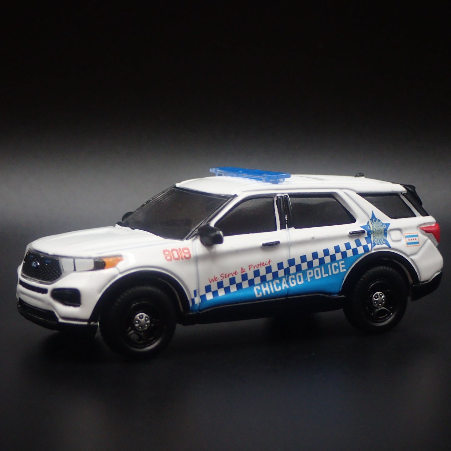 2019 19 FORD EXPLORER POLICE UTILITY CHICAGO PD 1/64 SCALE DIECAST MODEL CAR