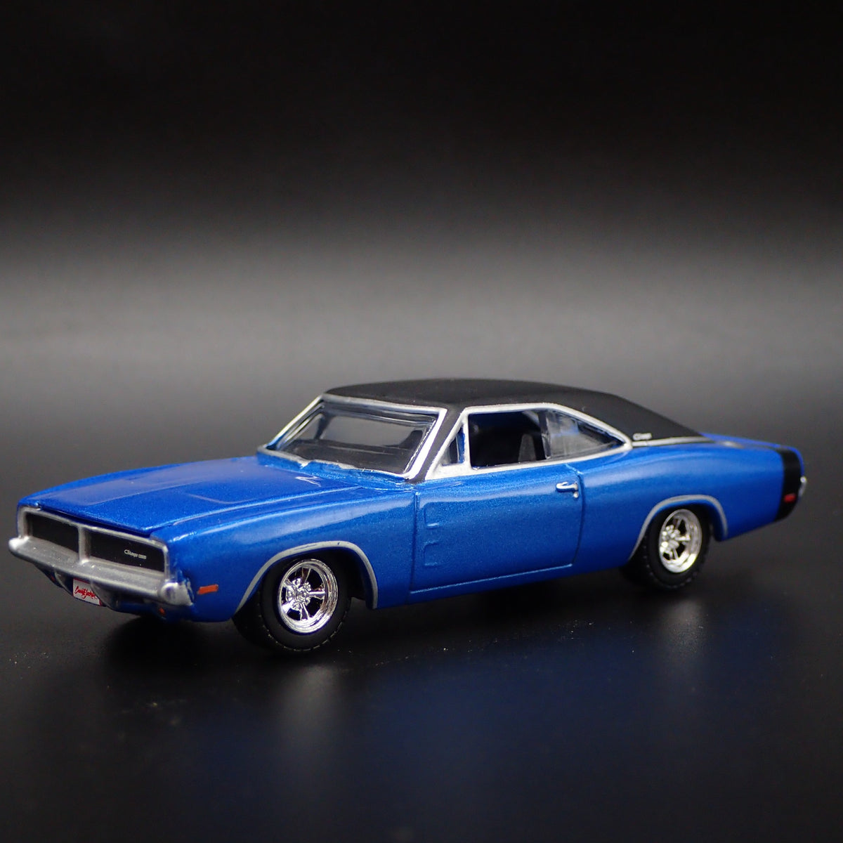 1969 69 DODGE CHARGER RARE 1:64 SCALE COLLECTIBLE DIORAMA DIECAST MODEL CAR-Burning Rubber Toy Company
