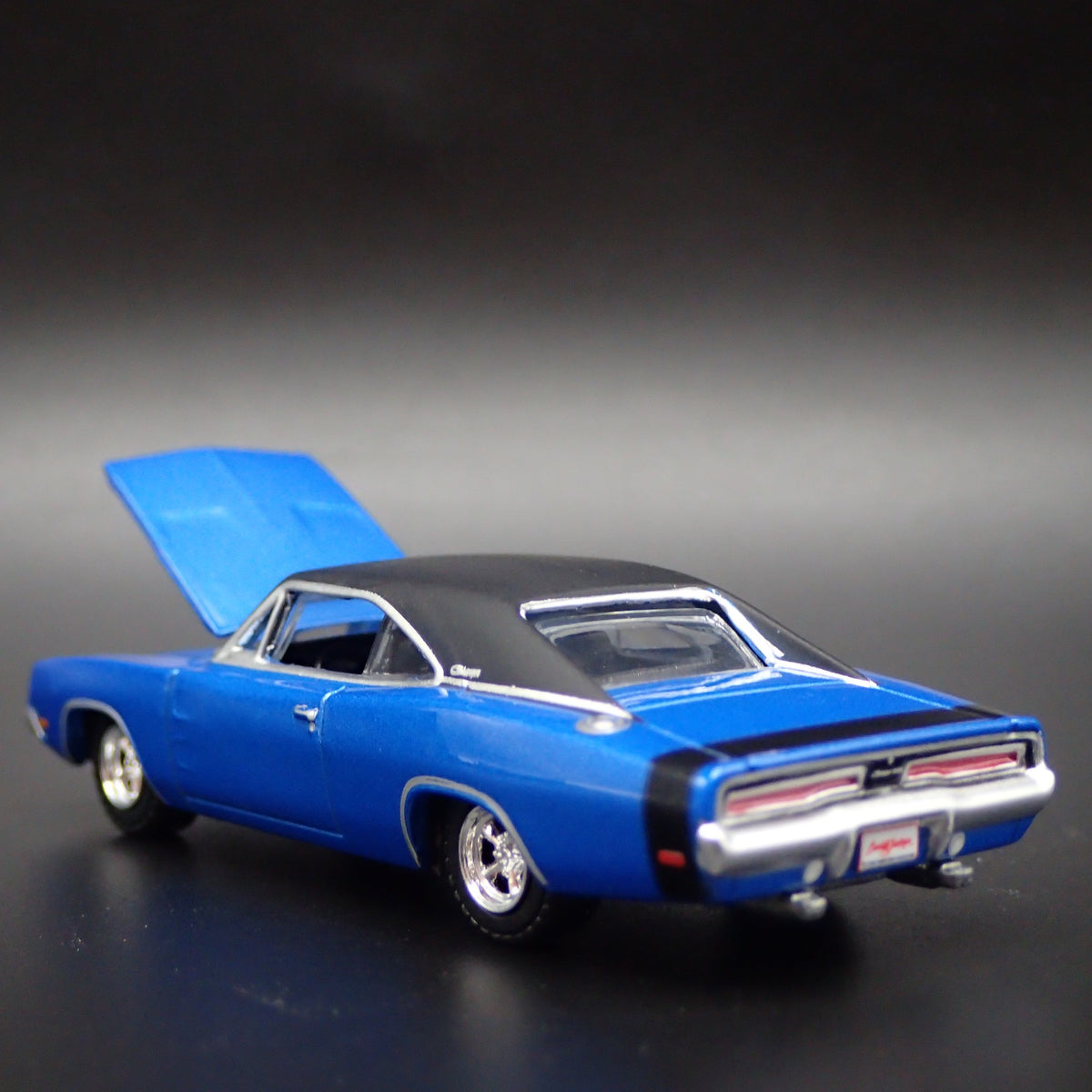 1969 69 DODGE CHARGER RARE 1:64 SCALE COLLECTIBLE DIORAMA DIECAST MODEL CAR-Burning Rubber Toy Company