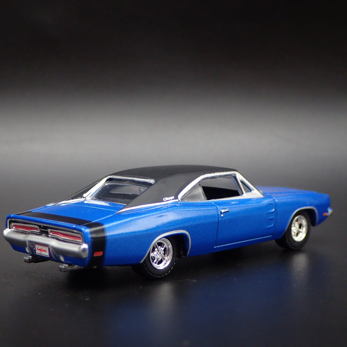 1969 69 DODGE CHARGER RARE 1:64 SCALE COLLECTIBLE DIORAMA DIECAST MODEL CAR-Burning Rubber Toy Company