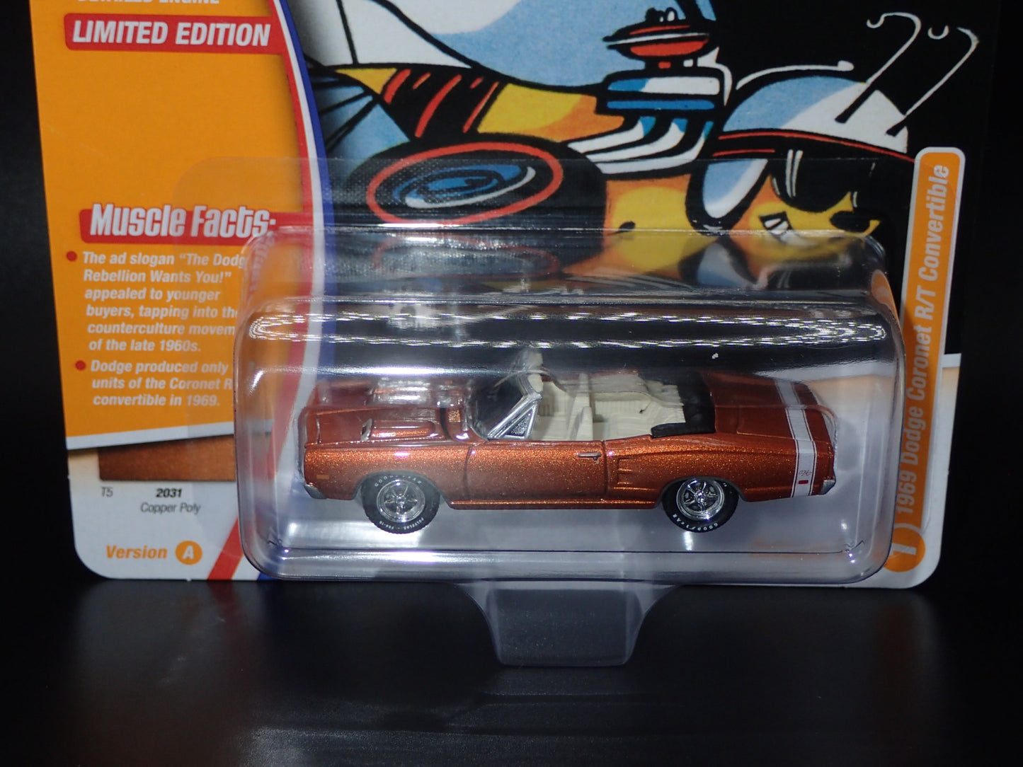 2025 JOHNNY WHITE LIGHTNING 1969 DODGE CORONET RT CONV MUSCLE CAR USA 2 A CHASE
