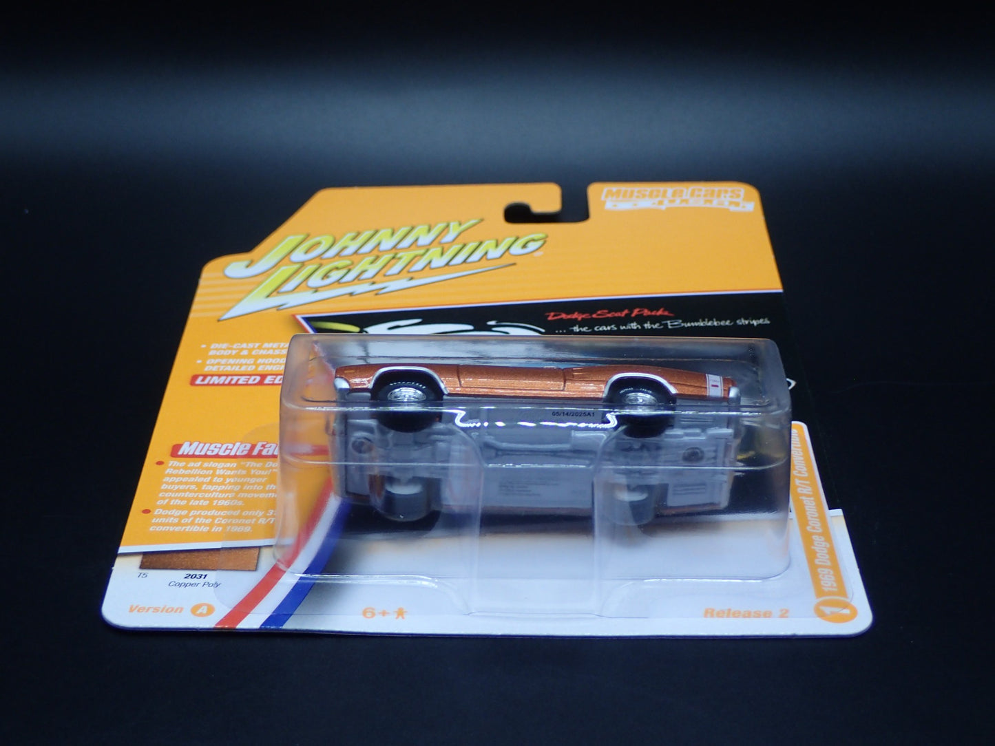 2025 JOHNNY WHITE LIGHTNING 1969 DODGE CORONET RT CONV MUSCLE CAR USA 2 A CHASE
