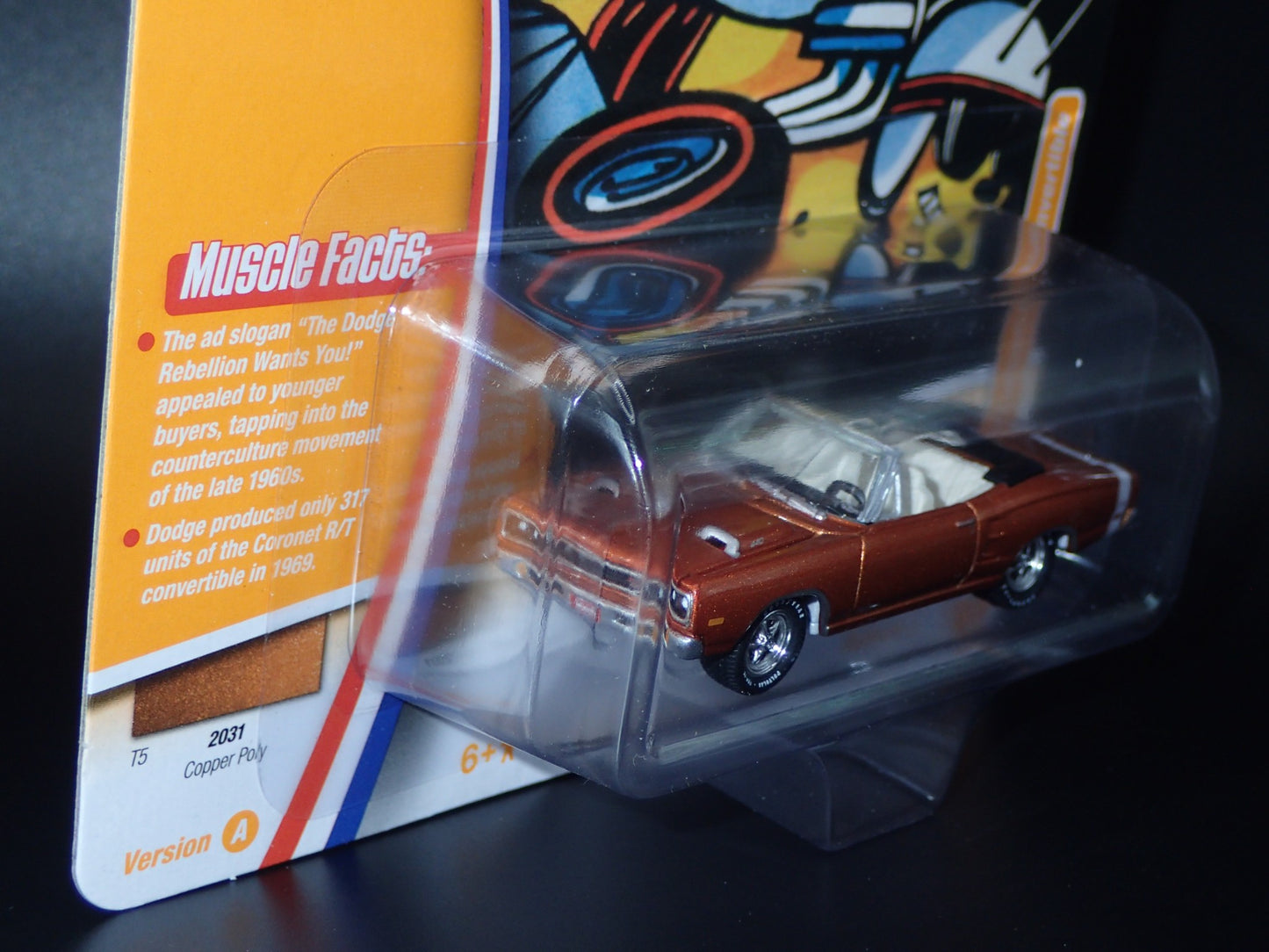 2025 JOHNNY WHITE LIGHTNING 1969 DODGE CORONET RT CONV MUSCLE CAR USA 2 A CHASE