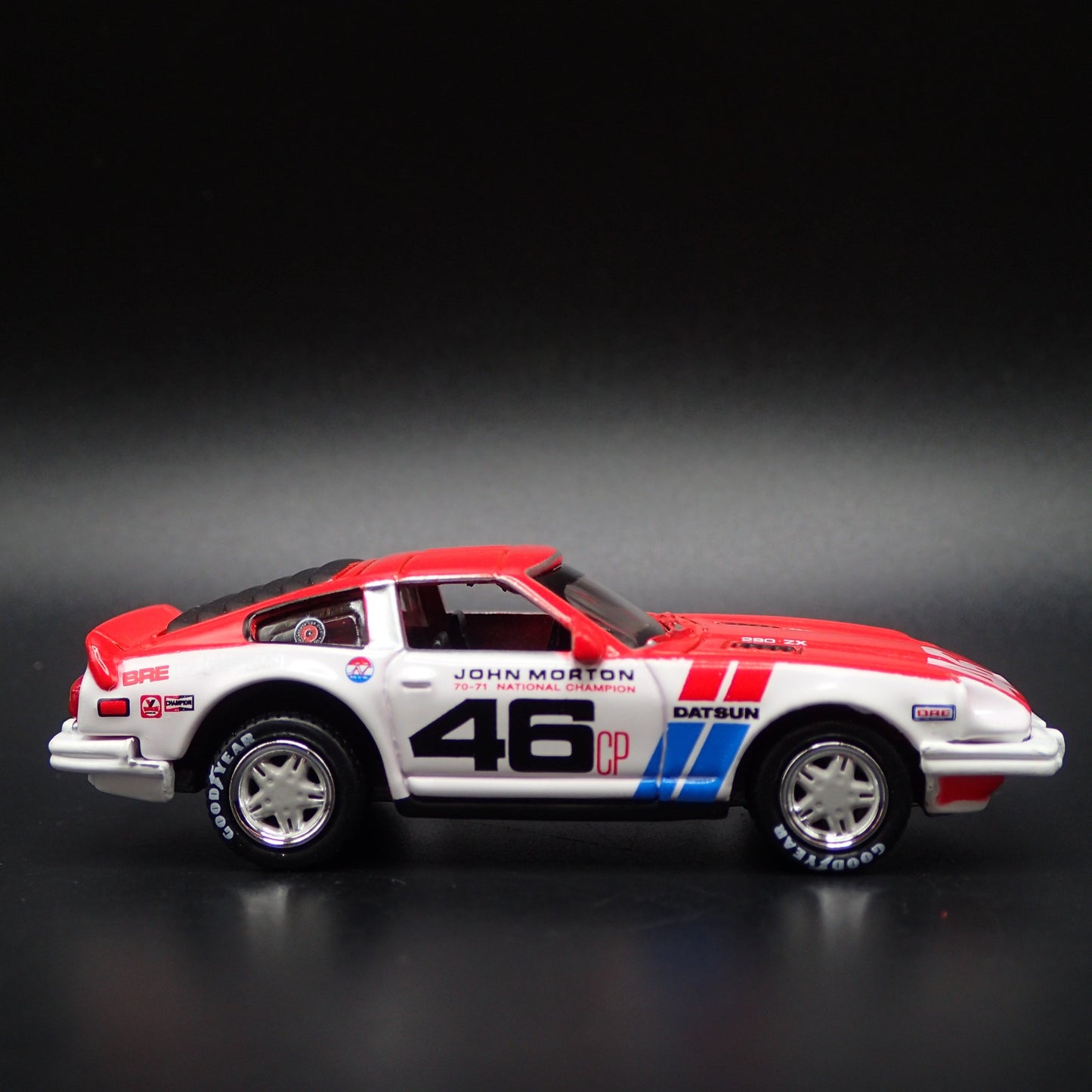 1981 81 DATSUN 280ZX BRE TRIBUTE JOHN MORTON WHITE 1:64 SCALE DIECAST MODEL CAR