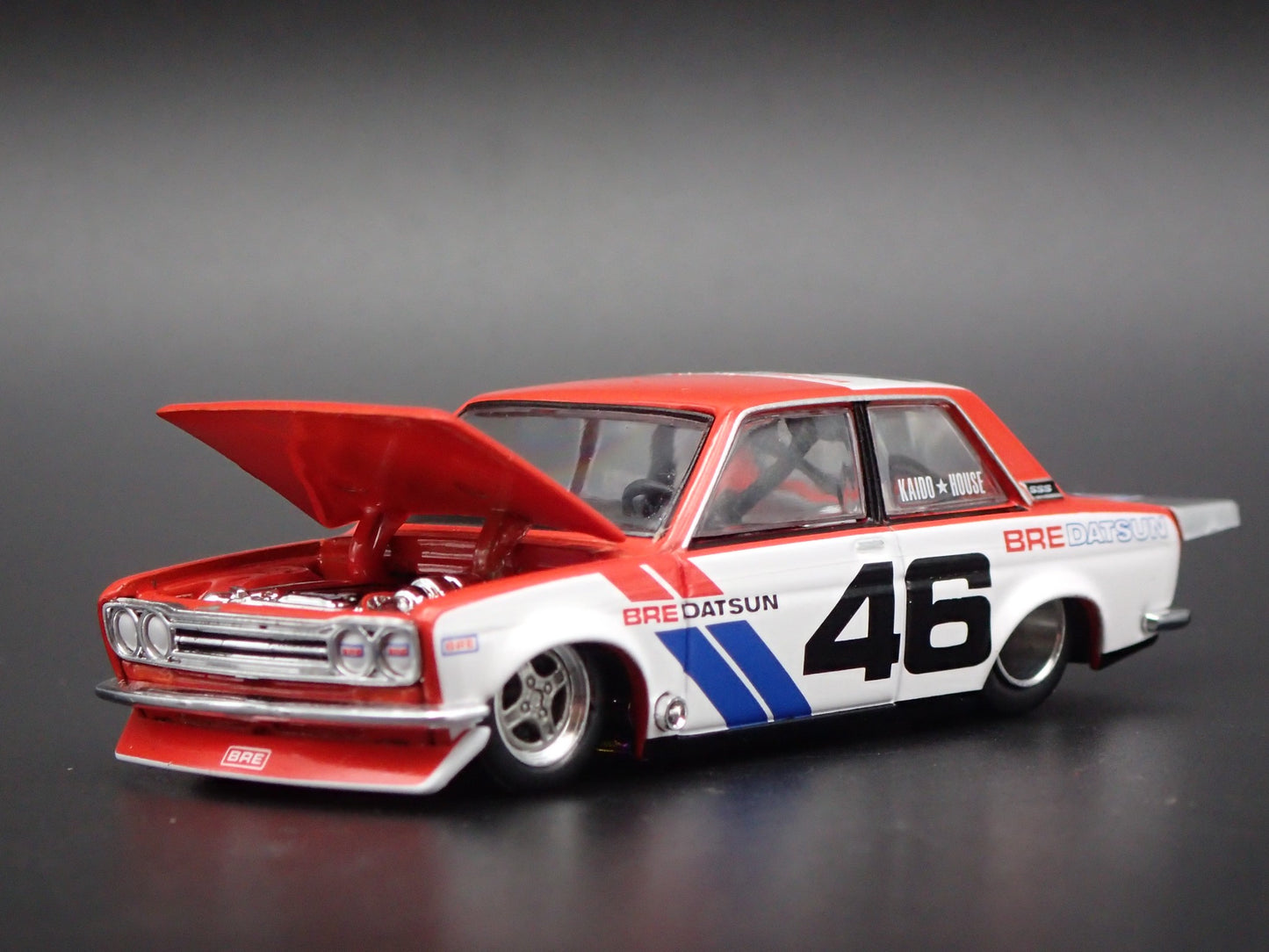 1967-1972 DATSUN 510 PRO STREET KAIDO HOUSE JUN BRE 1:64 SCALE DIECAST MODEL CAR