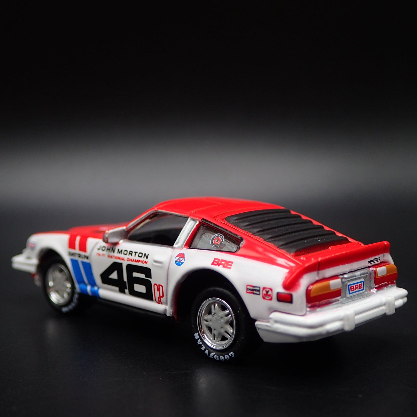 1981 81 DATSUN 280ZX BRE TRIBUTE JOHN MORTON WHITE 1:64 SCALE DIECAST MODEL CAR