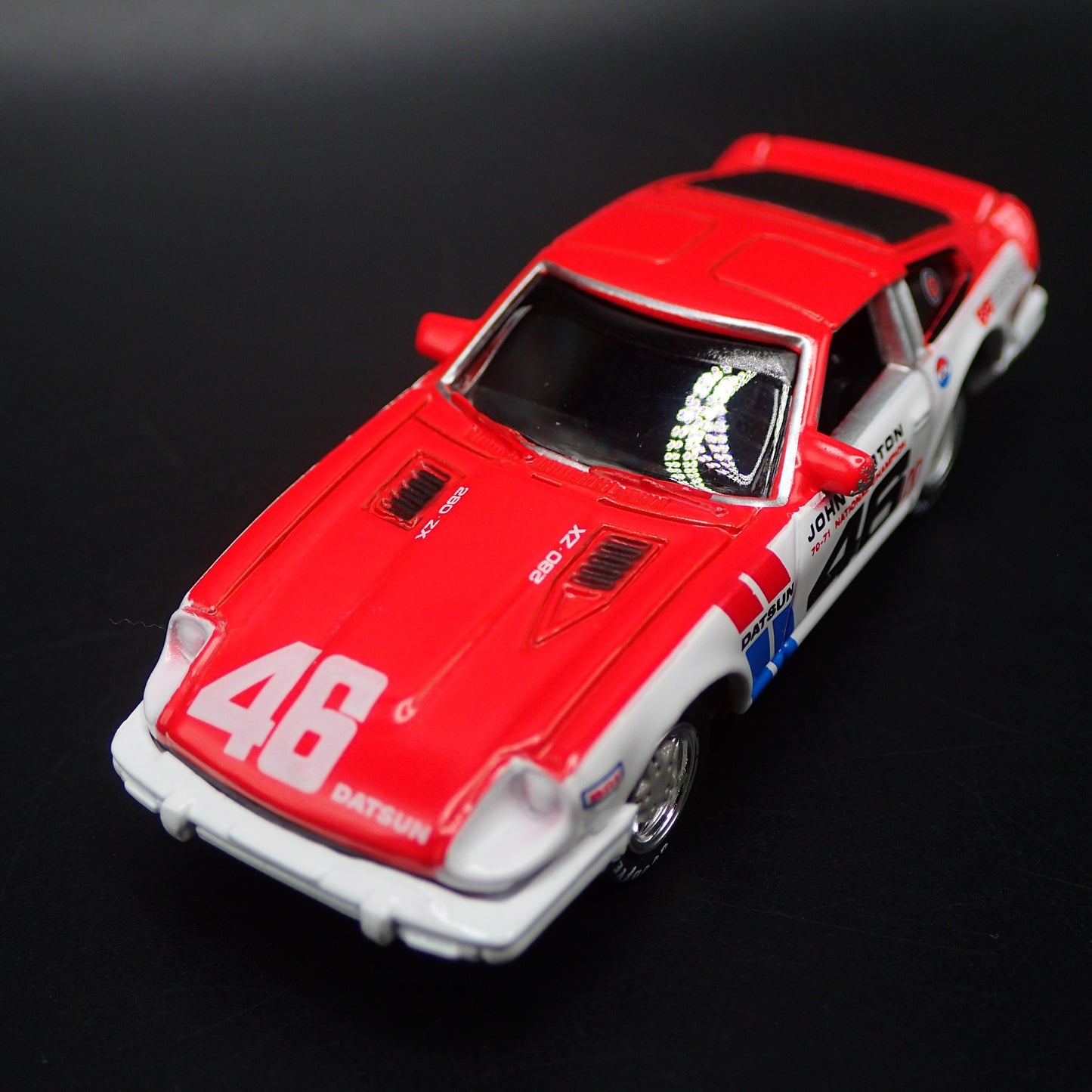 1981 81 DATSUN 280ZX BRE TRIBUTE JOHN MORTON WHITE 1:64 SCALE DIECAST MODEL CAR