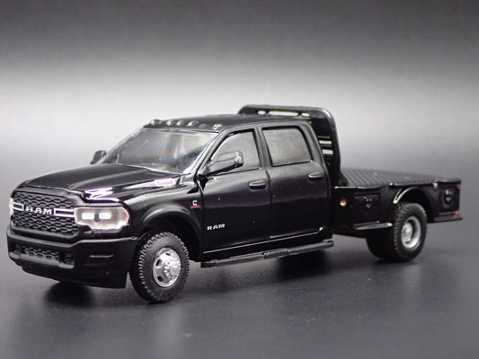 2019-2025 RAM 3500 DUALLY FLATBED TRUCK w HITCH 1/64 SCALE DIECAST MODEL CAR