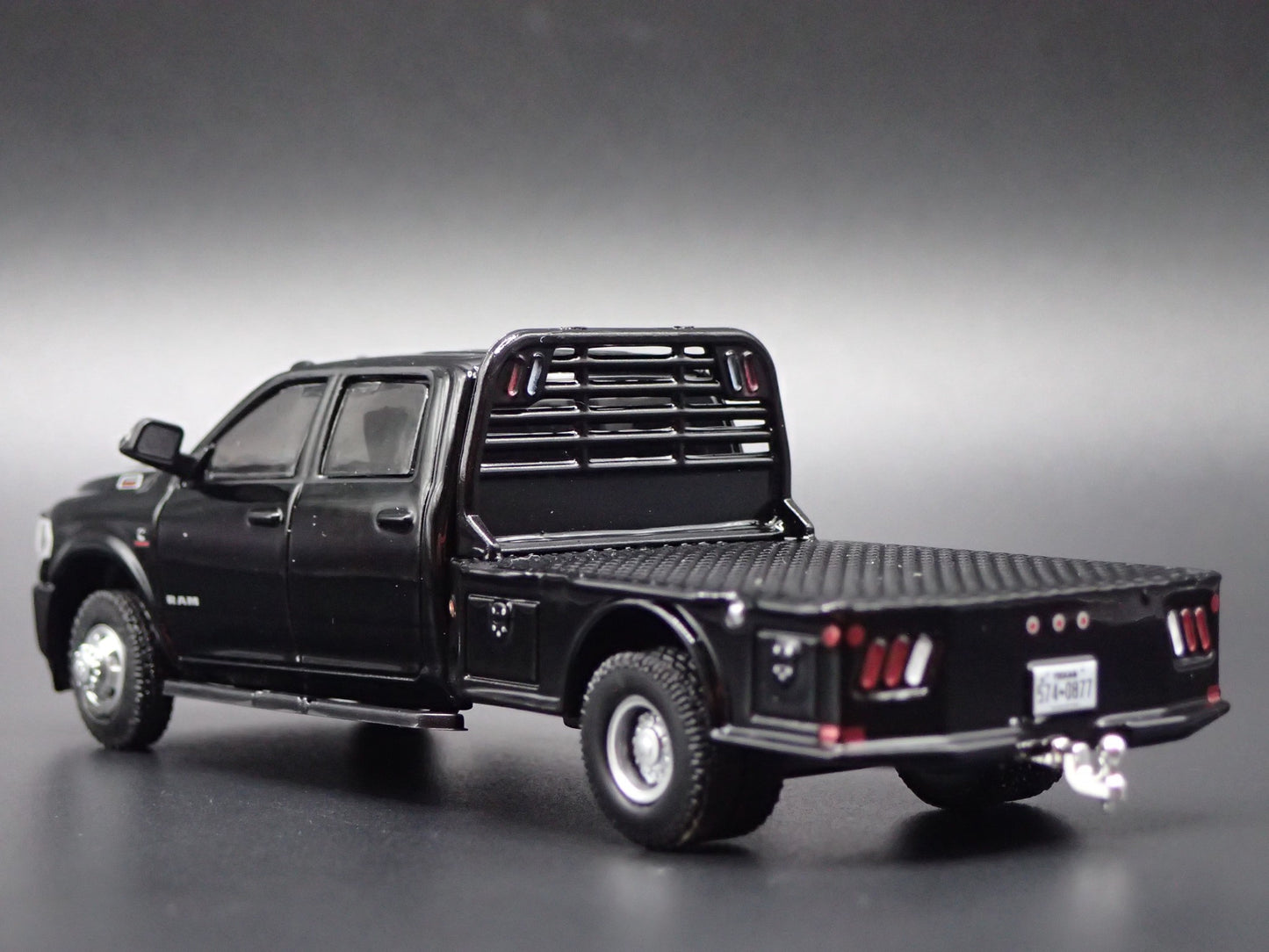 2019-2025 RAM 3500 DUALLY FLATBED TRUCK w HITCH 1/64 SCALE DIECAST MODEL CAR