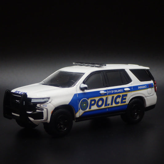 2022 22 CHEVROLET TAHOE PURSUIT ORLANDO, FL POLICE 1:64 SCALE DIECAST MODEL CAR