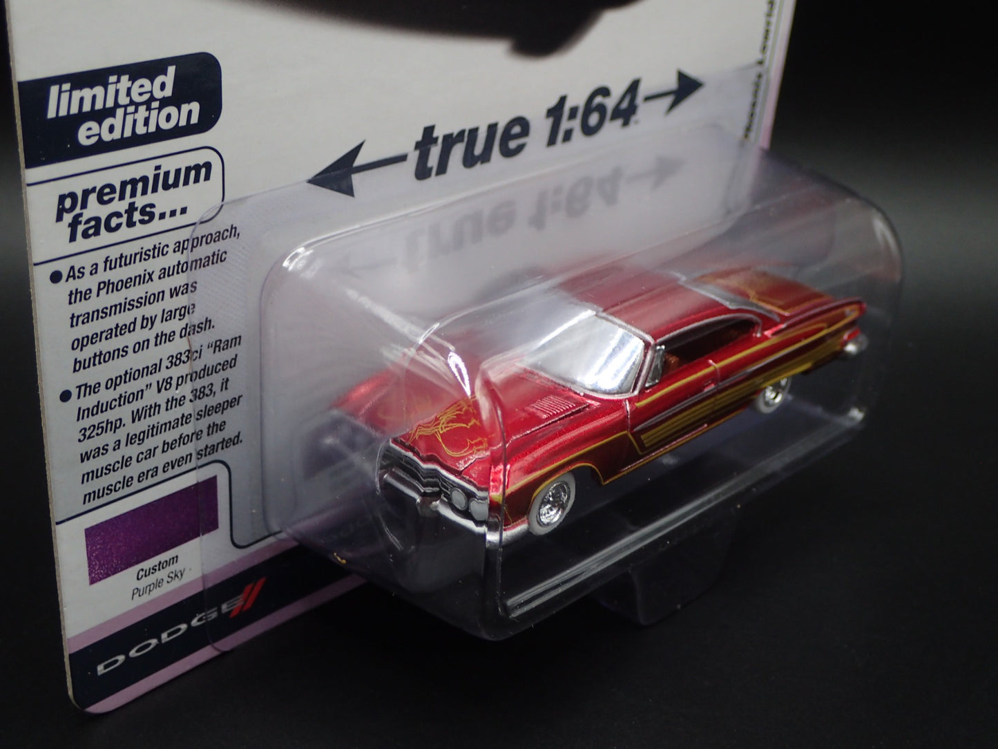 2025 AUTO WORLD ULTRA RED CHASE 1961 DODGE DART PHOENIX VINTAGE MUSCLE 2B