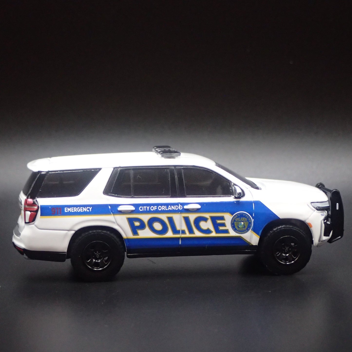 2022 22 CHEVROLET TAHOE PURSUIT ORLANDO, FL POLICE 1:64 SCALE DIECAST MODEL CAR