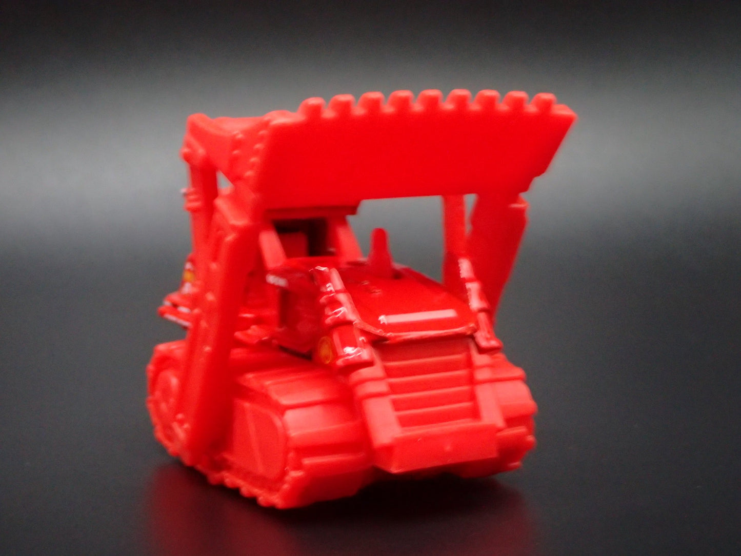 BULLDOZER W HITCH RED 1:64 MB SCALE COLLECTIBLE DIORAMA DIECAST MODEL CAR