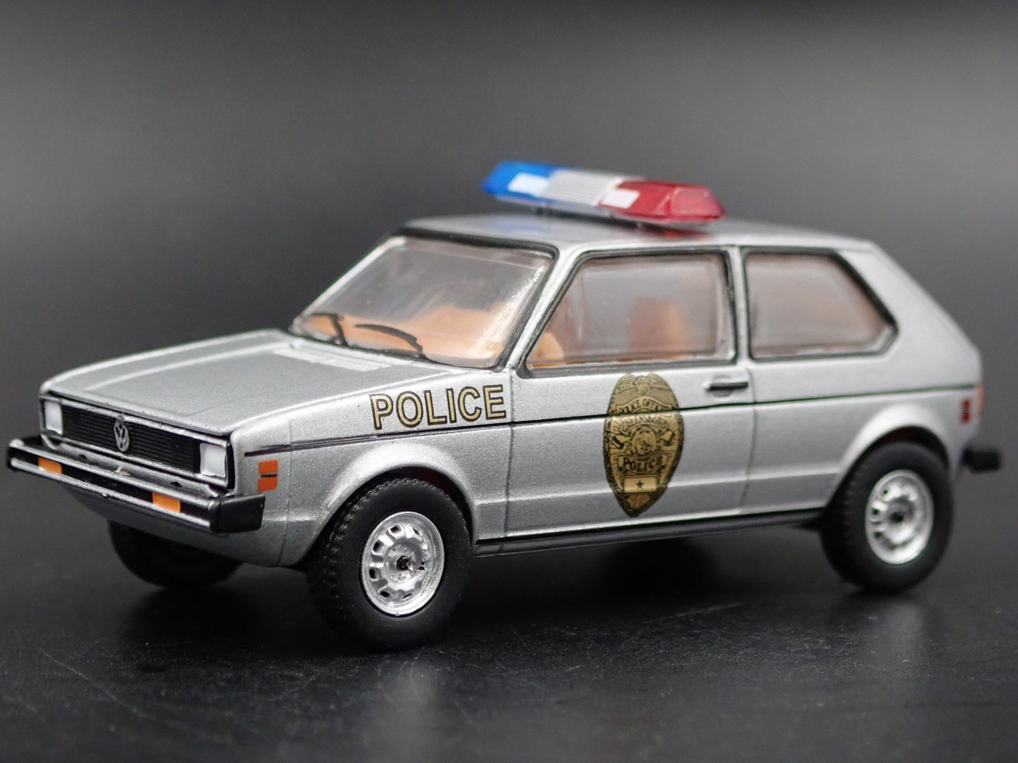 1980 80 VW VOLKSWAGEN RABBIT GREENSBORO, NC POLICE 1:64 SCALE DIECAST MODEL CAR