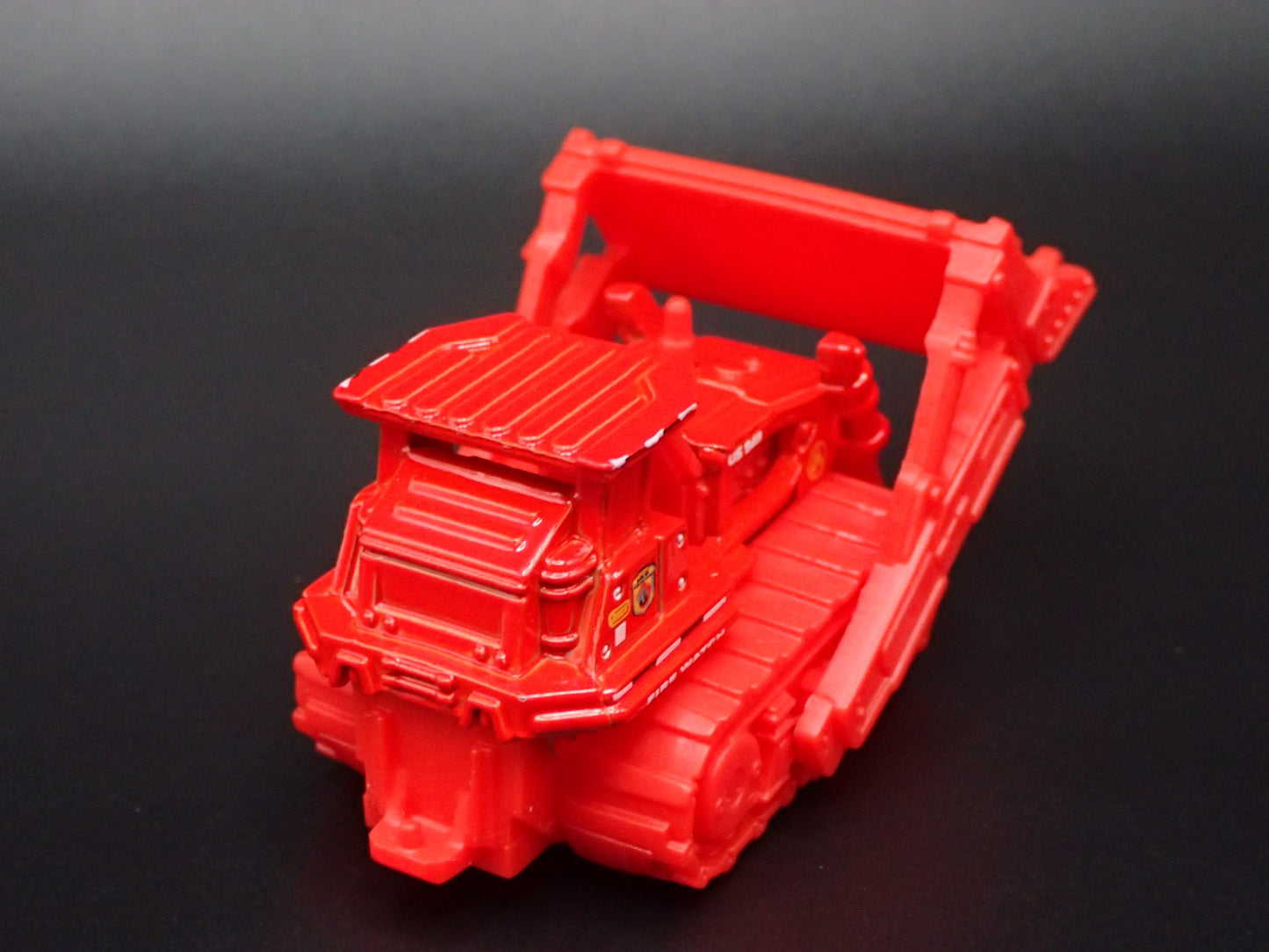 BULLDOZER W HITCH RED 1:64 MB SCALE COLLECTIBLE DIORAMA DIECAST MODEL CAR