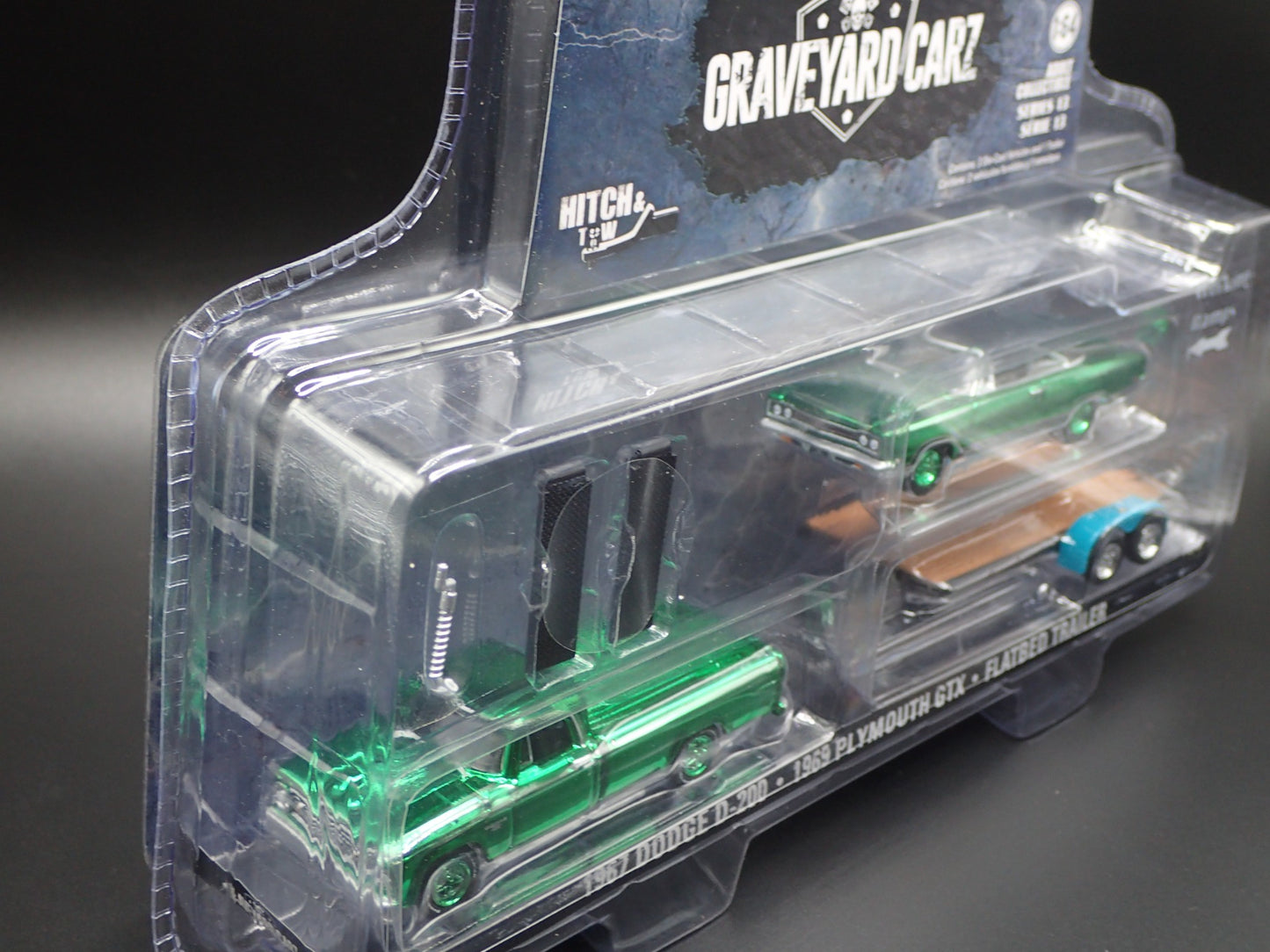 2025 GREENLIGHT GREEN MACHINE GRAVEYARD CARZ D200, GTX HOLLYWOOD HITCH TOW 13