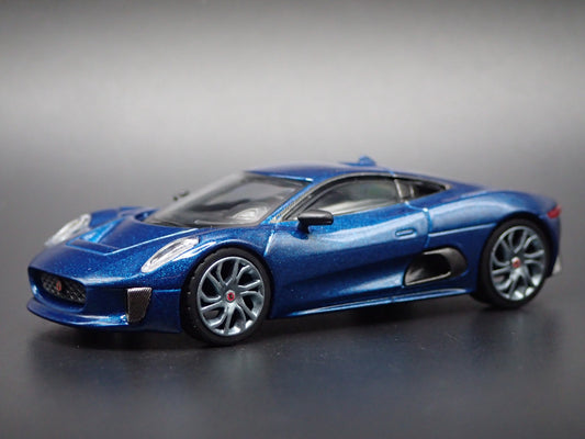 2010-2013 JAGUAR C-X75 BLUE 1:64 SCALE COLLECTIBLE DIORAMA DIECAST MODEL CAR