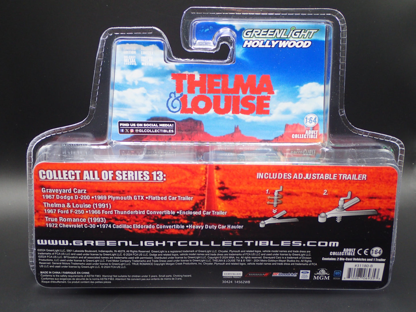 2025 GREENLIGHT GREEN MACHINE THEMA LOUISE F250, TBIRD HOLLYWOOD HITCH TOW 13