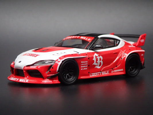 2020-2026 TOYOTA GR SUPRA LB WORKS RED 1/64 SCALE DIORAMA DIECAST MODEL CAR