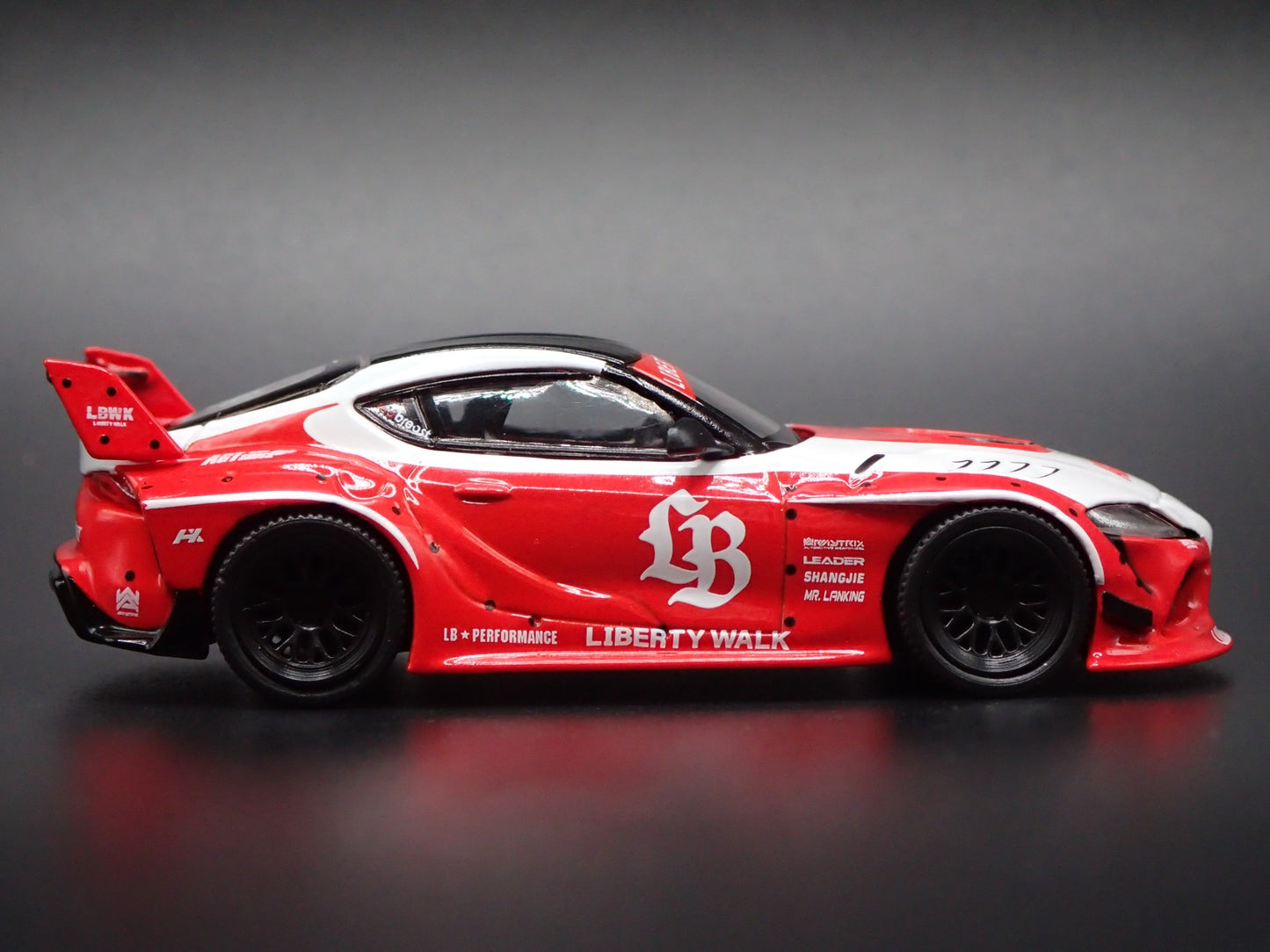 2020-2026 TOYOTA GR SUPRA LB WORKS RED 1/64 SCALE DIORAMA DIECAST MODEL CAR