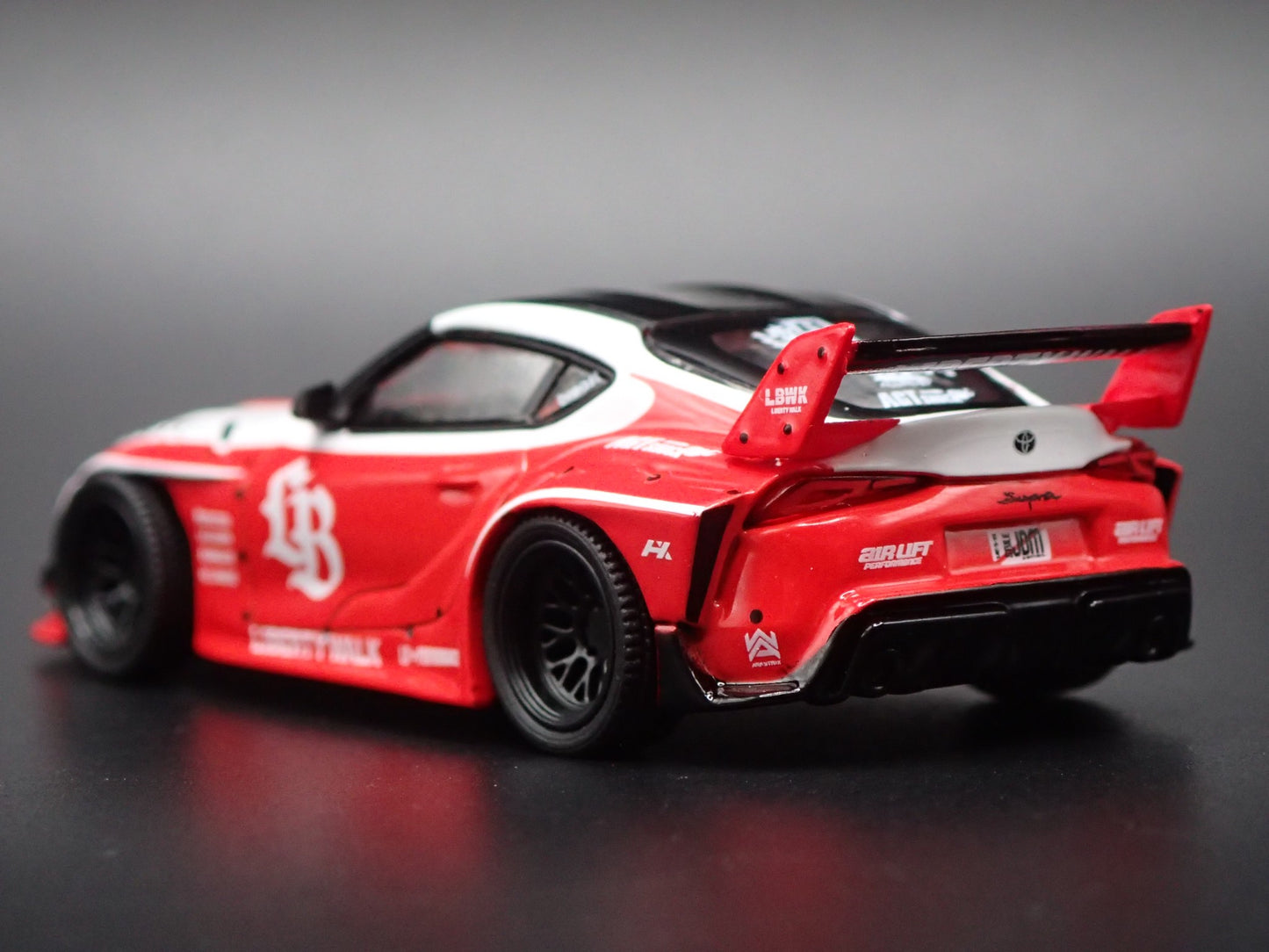 2020-2026 TOYOTA GR SUPRA LB WORKS RED 1/64 SCALE DIORAMA DIECAST MODEL CAR