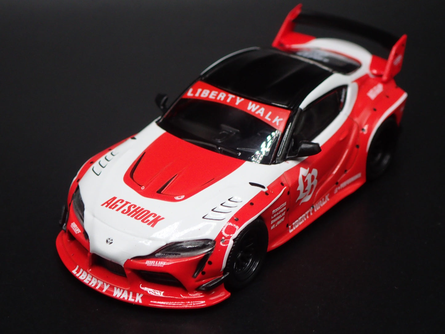 2020-2026 TOYOTA GR SUPRA LB WORKS RED 1/64 SCALE DIORAMA DIECAST MODEL CAR